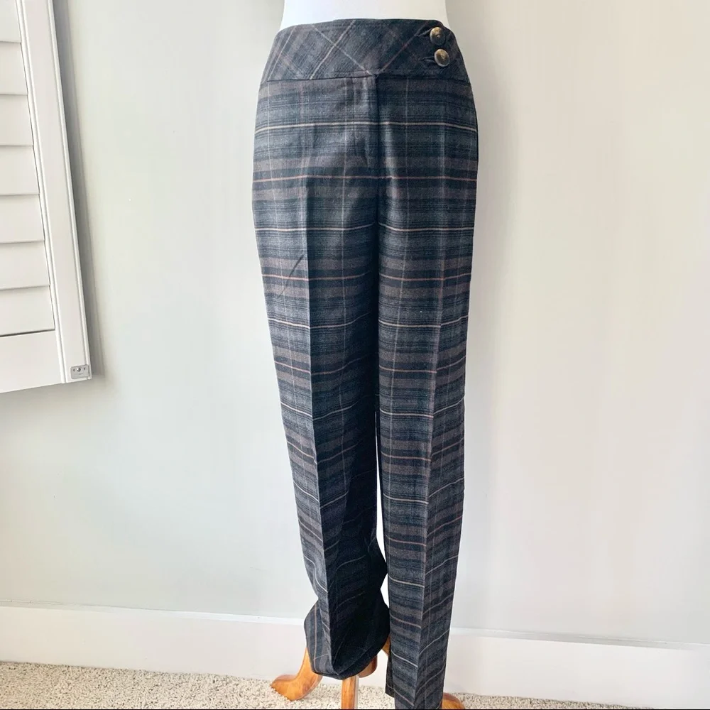 Talbots Wool Plaid Pants Size 4 - Picture 14 of 14